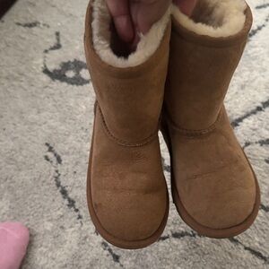 UGG Tan Kids Boots with Cream Lining